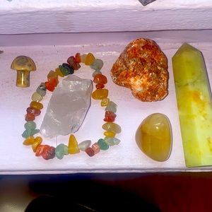 Yellow crystal bundle